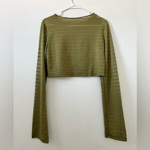 Shein Long Sleeve Crop Top